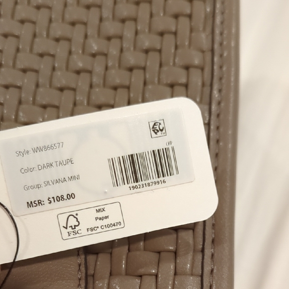 Guess Tan Woven Crossbody Bag - Picture 4 of 4